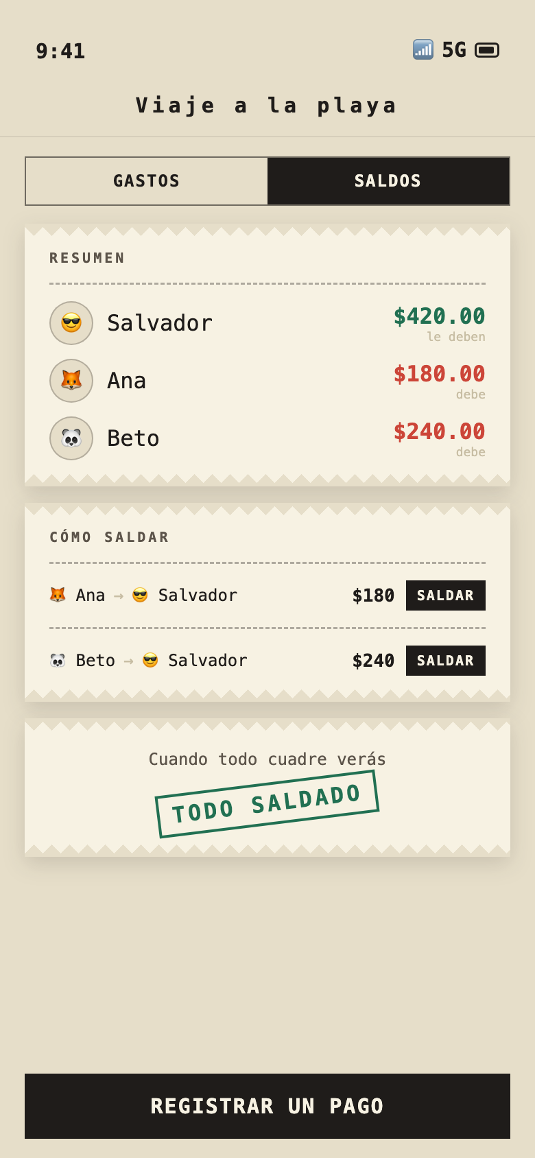 Saldos: quién le debe a quién